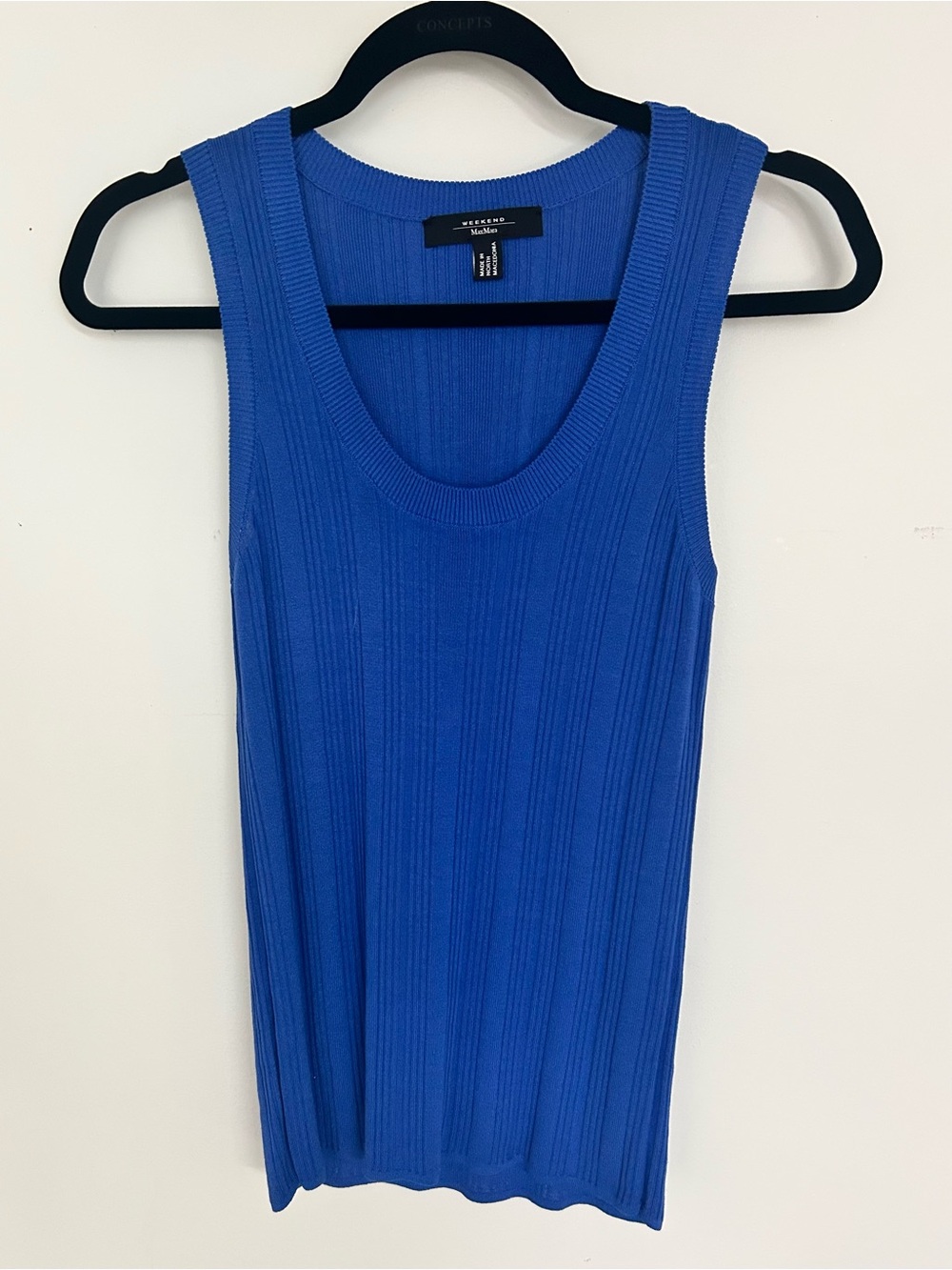 Weekend Max Mara Ribbed Tank Top - Blue